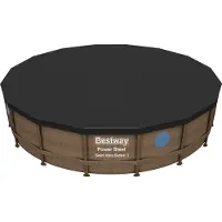 Bestway Zwembadafdekzeil FlowClear 58249, zwart, 488 cm
