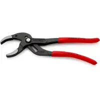 Knipex Sifon- en Connectorentang | 250 mm Lengte | Anti-Slip | Kunststof Bekleed | Zwart Geatramenteerd - 81 01 250 SB