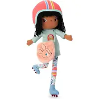 Lilliputiens - Knuffelpop - Liza op skates - 43 Cm