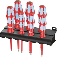 Wera 05022767001 7-delige 3167 I/7 TORX VDE Schroevendraaierset RVS In Rack