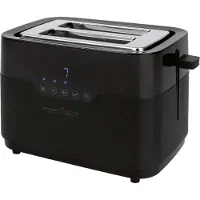 ProfiCook PC-TA 1244 Sensor Touch roestvrij staal-zwart, Broodrooster, Zwart
