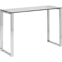 Emob Sidetable Nicola 110cm - glazen blad/metaal