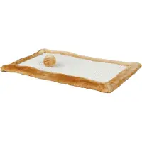 Trixie Kratzmatte met Plüschrand en Muis 55 cm x 35 cm bruin