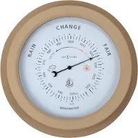 Nextime Buitenbarometer Orchid Ø22cm Metaal Bruin
