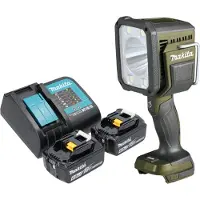 Makita DML 812 SG Akku Handstrahler 18 V 1250 lm LED Olive Grün Outdoor Adventure Sonderedition +