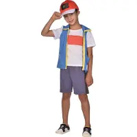 Amscan zwemjurk jaren 20 dames polyester rood/wit 3-delig