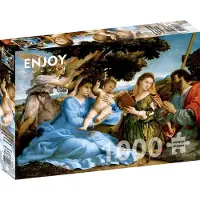 Enjoy Puzzle ENJOY Puzzel: Madonna met Kind, Sint Catharina en Thomas, 1000 stukjes