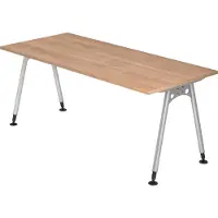 Hjh OFFICE PRO ATOS 19 S - 180 x 80 Walnoot Tafelhoogte I In hoogte verstelbaar