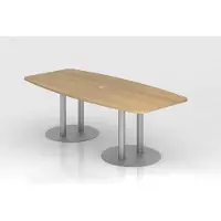 Hjh OFFICE PRO KARAT S 22 S - Karat Eiken met voetstuk / Zilver 220 x 103