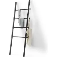 SmartaSaker Leana handdoekladder 51x152x4cm Hout Zwart 1017445-040