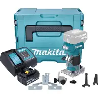 Makita DRT 52 ST1J accu kantenfrees 18 V 6 mm borstelloos + 1x accu 5.0 Ah + lader + Makpac