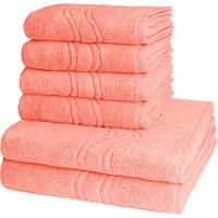 Ross Dames en Heren 4 X handdoek 2 X douchedoek - per set Cashmere feeling