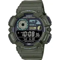 Casio Collection WS-1500H-3BVEF Horloge - Kunststof - Groen - Ø 46 mm