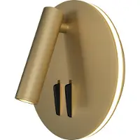 Maytoni LED-wandlamp Ios 176, messing / goud, Slaapkamer, Aluminium, Modern, LED wandlamp