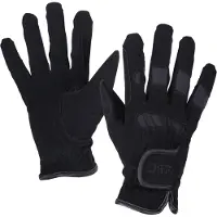QHP - Paardrijhandschoen Multi Winter - Gevoerd - Zwart - Maat XL