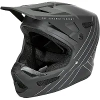 100% Status zwarte Jeugd Downhill Helm