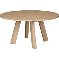 Woood Rhonda Eetkamertafel XL - Eiken - Blacknight - Ø150 cm