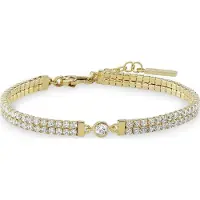 Jette - 88301188 - Armband - Dames - 925 Zilver - geel verguld gepolijst met Zirkonia - 17cm