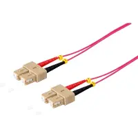 S-Impuls Duplex Patchkabel SC/SC 50/125µ, OM4 violett, 5m