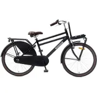 POPAL Daily Dutch Jongensfiets 24 inch Zwart 100% Rijklaar Geleverd