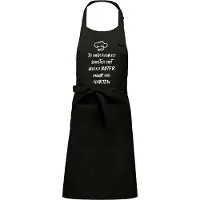 Kariban mijncadeautje - Luxe - Keuken - Kook - Barbecueschort - BBQ - verjaardag en feest - kado - cadeautje - In mijn keuken smelten boter en harten - zwart