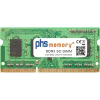 PHS-memory 2GB RAM-geheugen voor Packard Bell EasyNote TM85-CU-070GE (LX.BL202.023) DDR3 SO DIMM (Packard Bell EasyNote TM85-CU-070GE (LX.BL202.023), 1 x 2GB), RAM Modelspecifiek