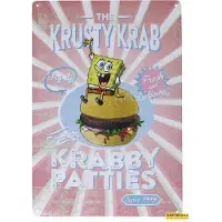Fanattik SpongeBob Tin Sign Krusty Krab Tin signs