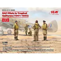 ICM Modelbouwpakket Militaire voertuigen - 48080 RAF Pilots in Tropical Uniforms 1941-1945 Plastic - 1:48 - Modelbouw