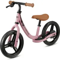 Kinderkraft SPACE - Loopfiets - Met Handrem - Verstelbaar Zadel - Lekvrije Wielen - Roze