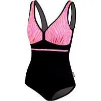 Beco zebra vibes badpak - C-cup - roze/oranje - maat 36