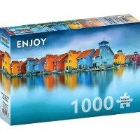 Enjoy Puzzle Houses on Water - Groningen Netherlands Puzzel (1000 stukjes)