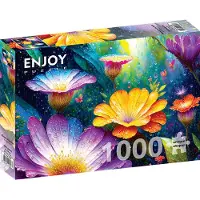 Enjoy Puzzle Flowers in the Rain (1000 stukjes)