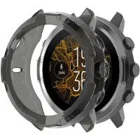 Strap-it TPU case - zwart bescherm hoesje geschikt voor Suunto 7 - zwarte beschermhoes voor Suunto 7