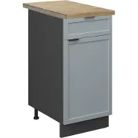 Vicco Fame-Line Keukenonderkast – 40 cm, WB Eik Licht blauw-grijs