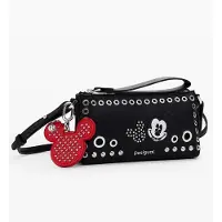 Desigual Schoudertas bloedrood / zwart / zilver