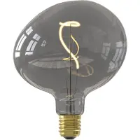 Calex Pebble LED Lamp - E27 - Filament - Titanium - Warm Wit Licht - Dimbaar