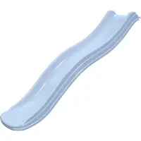 B-Play Kunststof glijbaan Tweeb - 175 cm - Platformhoogte 90 cm - Pastel blauw