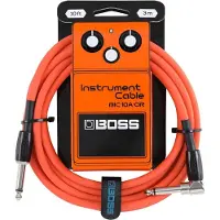 BOSS 10ft Angled/Straight Instrument Cable - Orange