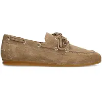 Manfield Beige suède bootschoenen | Maat 40