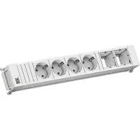 Bachmann Power Frame 4x CEE7/3, 2x CM, 0,2 meter, GST18, RAL9010