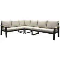 AVH-Collectie Lola hoek loungeset 4-delig aluminium antraciet