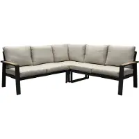 AVH-Collectie Lola hoek loungeset 3-delig aluminium antraciet