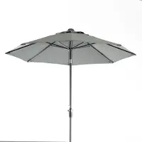 Intratuin Parasol Trinidad Grijs 80+UV D 250 Cm Gerecycled