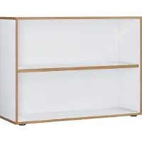 VCM Houten kantoorstandaard plank boekenkast boekenkast plank Salia 2-voudig b. 100 cm