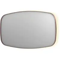 Ink Spiegel SP30 140x4x80 cm incl. Indirect LED-Verlichting Rondom en Spiegelverwarming Geborsteld Koper