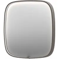 Ink Spiegel sp31 60x4x60 cm incl. Led-verlichting en spiegelverwarming geborsteld rvs