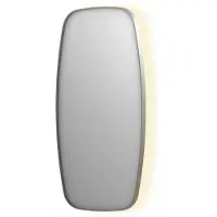 Ink Spiegel SP30 40x4x80 cm incl. Indirect LED-Verlichting Rondom en Spiegelverwarming Geborsteld RVS