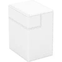Ultimate Guard Flip 'n' Tray 133+, Deck Case voor 133 Dubbel-Gesleeve TCG Kaarten + Dobbelsteenbakje, Wit