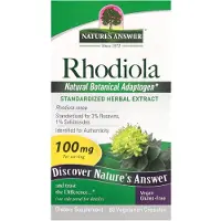 Natures Answer - Rhodiola, 100 mg - 60 vegetarische capsules
