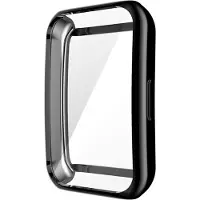 Strap-it TPU case - zwart bescherm hoesje geschikt voor Huawei Band 7 - zwarte beschermhoes voor Huawei Band 7